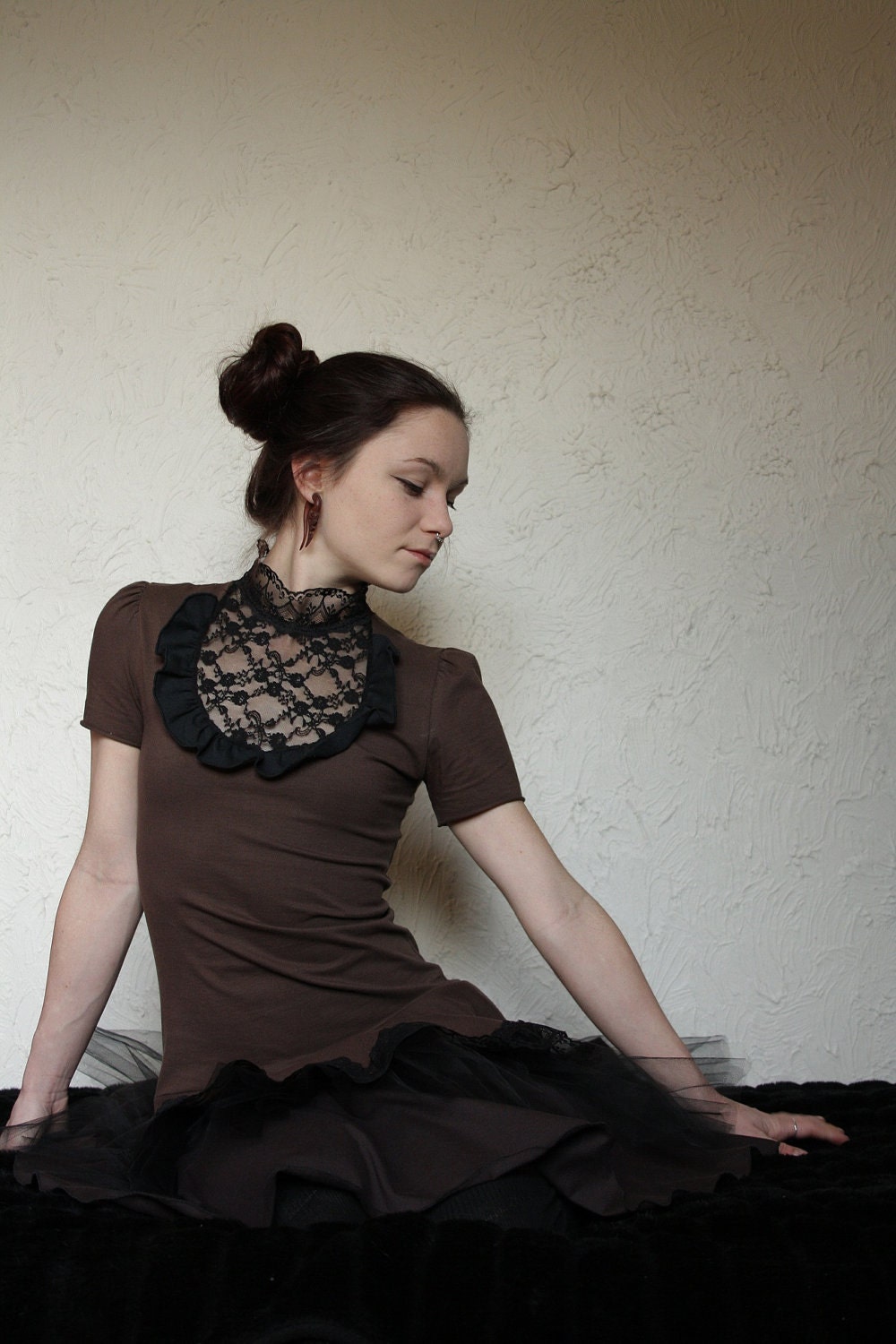 SAMIYA...Custom made for you in your colour..Gothic victorian inspired dress...