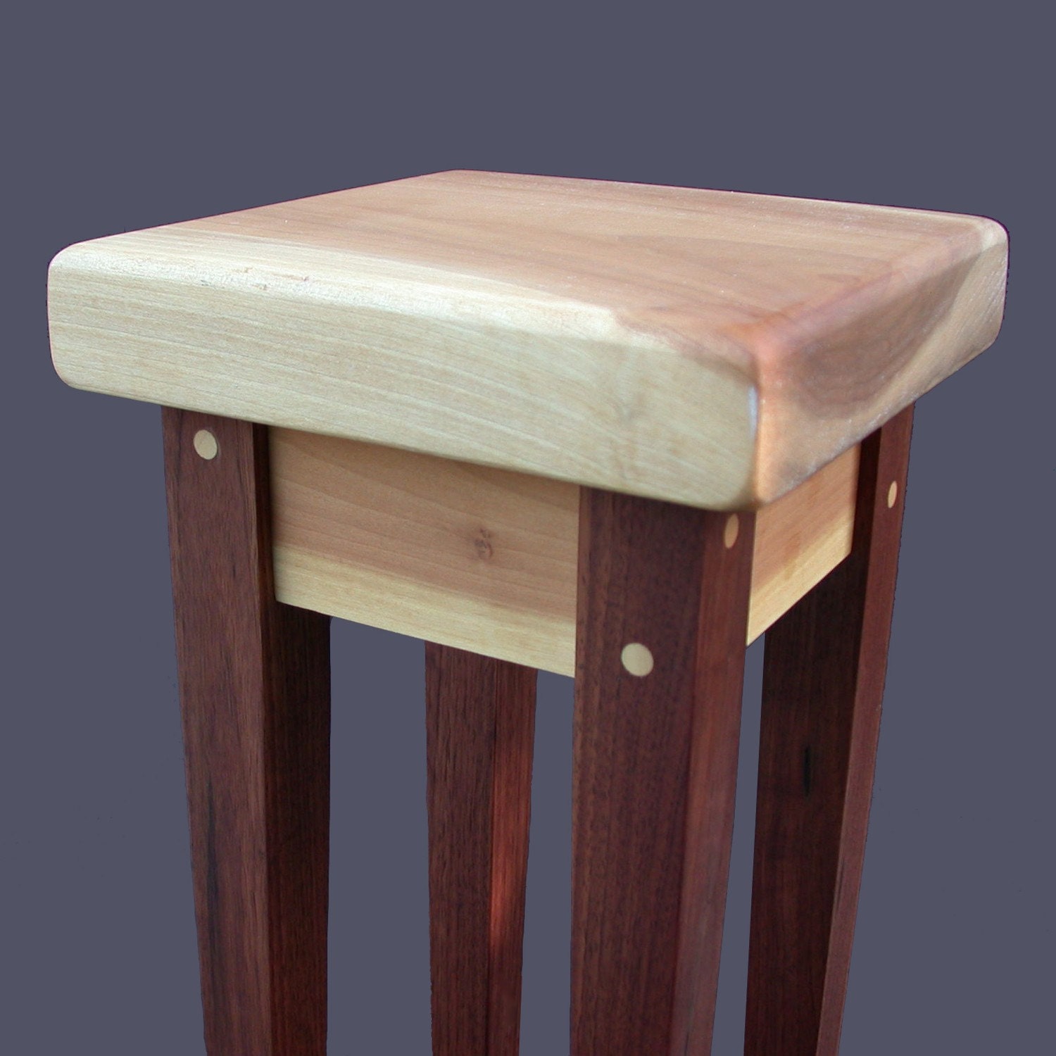 Orchid Table - Plant Stand Sculpture Display by Studio 1212 ---- Walnut Top