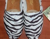 Custom TOMS - Zebra Stripes, your colors, shoes included