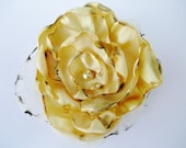 Yellow Flower Accessory, Hair Clip or Brooch, Bridal Sash, Wedding - OurPlaceToNest