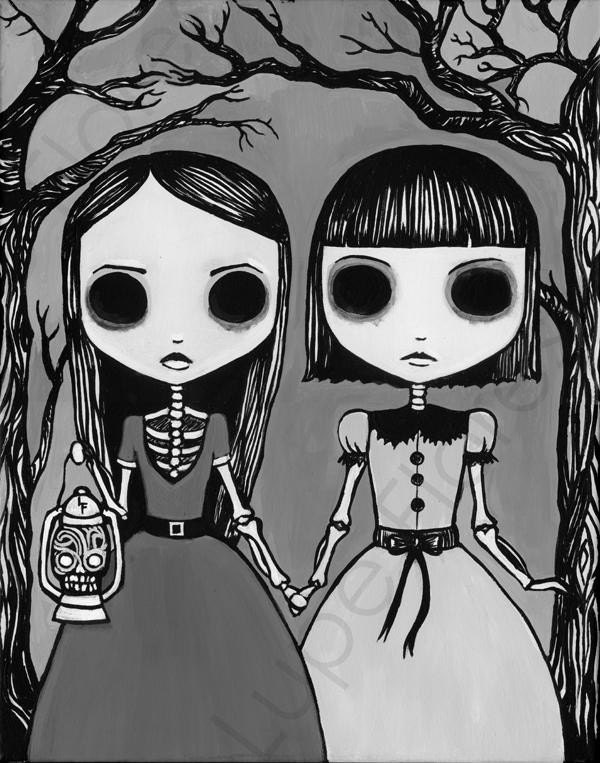 Creepy Night 16x20 Art Giclee Fine Art Print