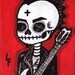 Dead Rock Star  5x7 art print