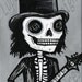 Cryptic Rocker 5x7 Day of the Dead art print