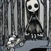 On my way Lailah and her secret garden 16x20 art print