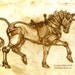 Fantasy Steampunk Mechanical Unicorn Sketch 8.5"x11" Art Print
