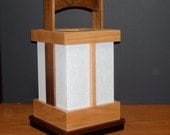 Japanese-style Shoji Lamp - Walnut/Cherry