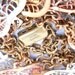 Art Deco Leaf Necklace Signed Czechoslovakia Filigree Metal Brass Copper Rhodium 1920s 1930s