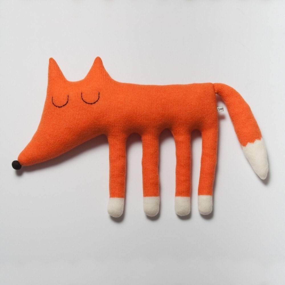 Large Monty the Fox Lambswool Plush