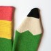 Lambswool Green Pencil Scarf - Made to order