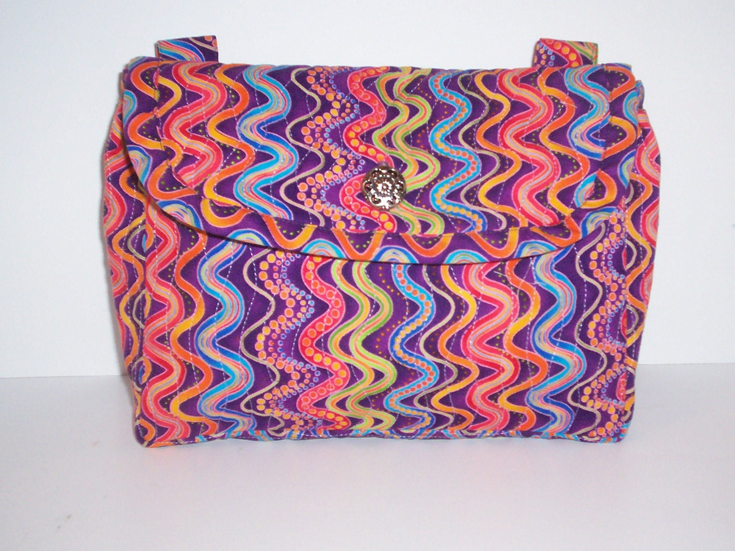 Quilted Wheelchair Bag to hang on armrest