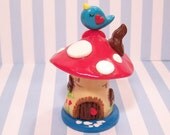 Bluebird's Mushroom Pincushion