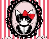 Fancy Kitty Bookplates - set of 12