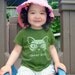Olive Clever Kitty Kids Short Sleeve Tee T-shirt
