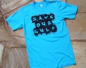 save our gulf . screenprinted american apparel tee (size x large)