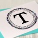 personalized stationery graduation gift custom monogram initial cards set of 10 cards in black purple and blue letterhappy etsy