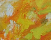 Milton's Paradise GICLEE ART PRINT 11 x 17 abstract landscape golden autumn yellow orange