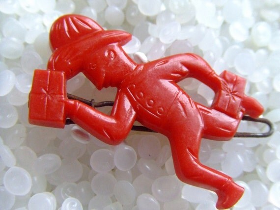 vintage barrette Please Mr. Postman, SALE