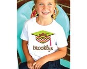 KIDS GRADUATION SHIRT, Kindergarten, 1st Grade Preschool 2nd 3rd 4th Tshirt, Personalized, Girl Hat Cap