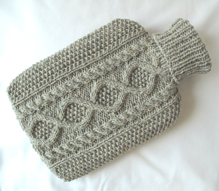 Loveage hot water bottle sweater / cover - 90 per cent Wool - 10 per cent Silk