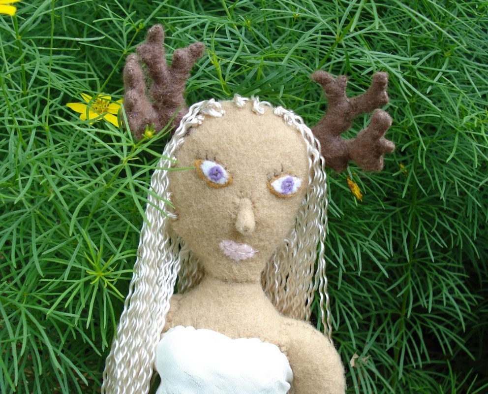 Faun, mythological creature plush doll