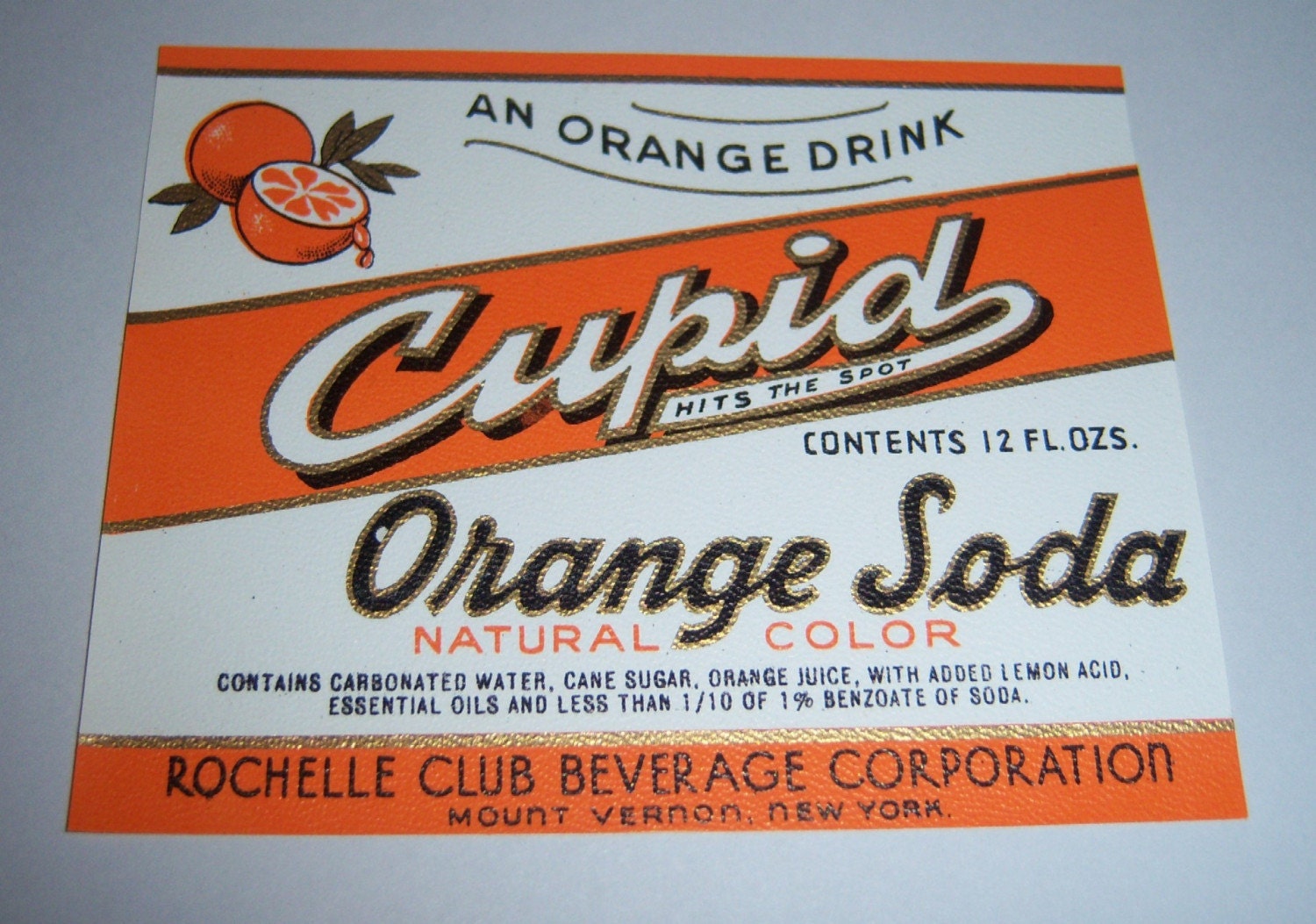 Vintage Orange Juice Bottle