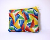 Small Zipper Pouch - Multicolored Kalediscope