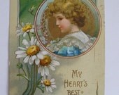 Vintage Daisy Postcard