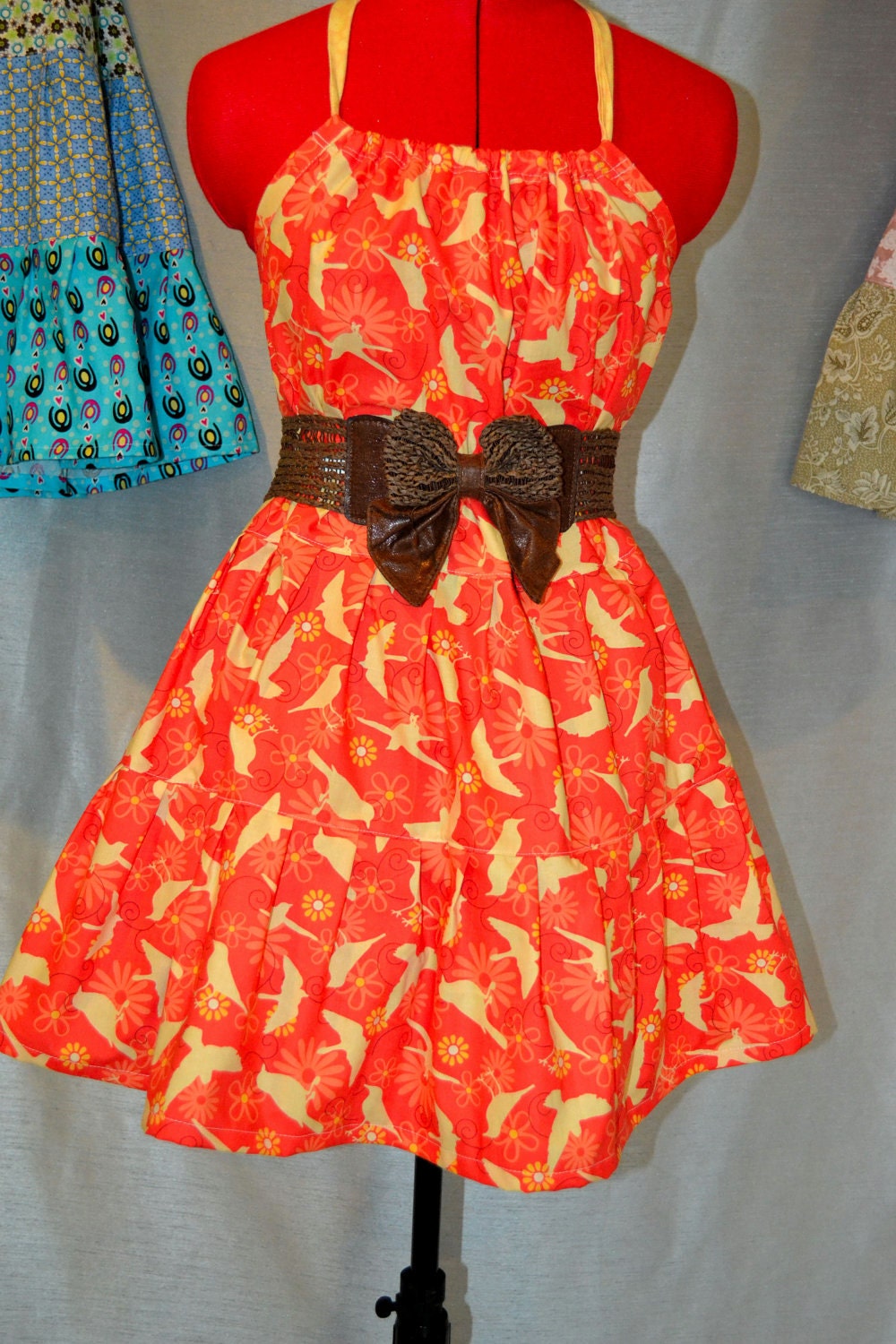 Bird Bird Bird Hippie Halter Dress  Sale
