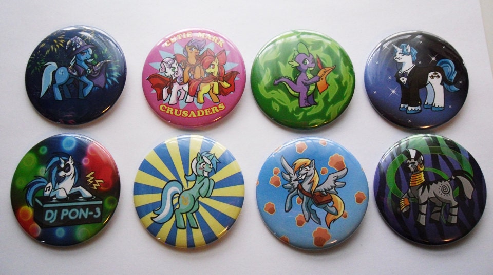 My Little Pony 8 Button Set 2