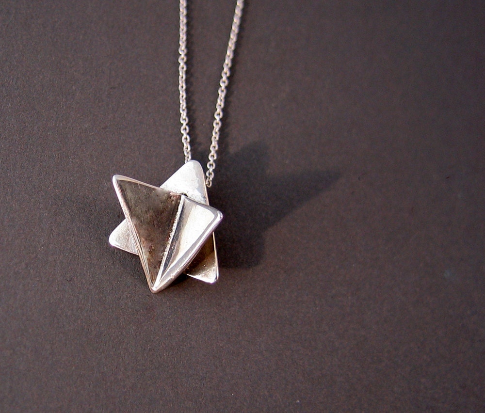 Butterfly Star of David Necklace by Ruth Shapiro