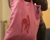 Lurcher dog shoulder bag