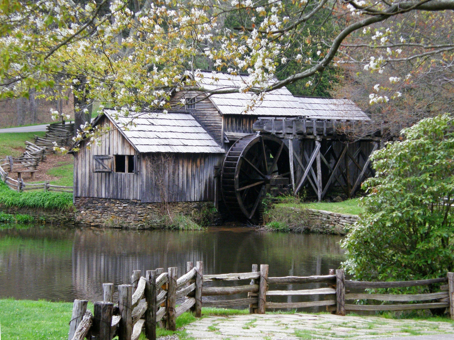 Primitive Photo 4x6 Mabry Mill Fine Art Print