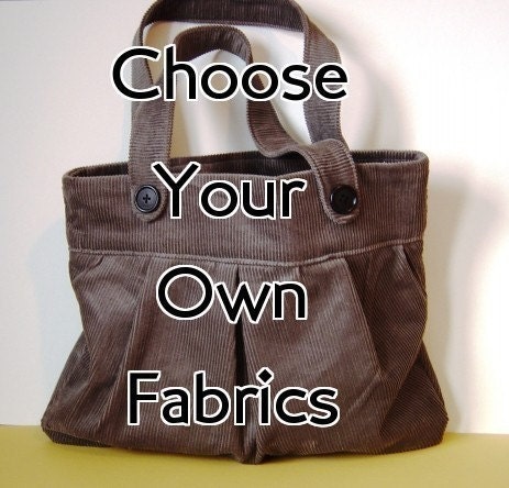 Custom Listing for ericasommer - Design Your Own Modern Megan Pleated Corduroy Bag