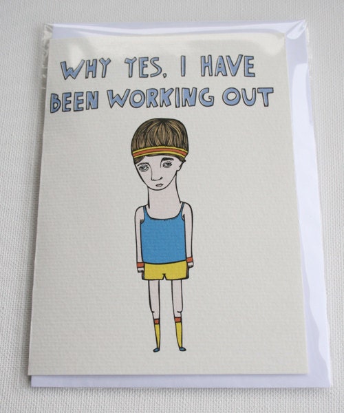 Greeting Card - I Touched A Cat And I Liked It