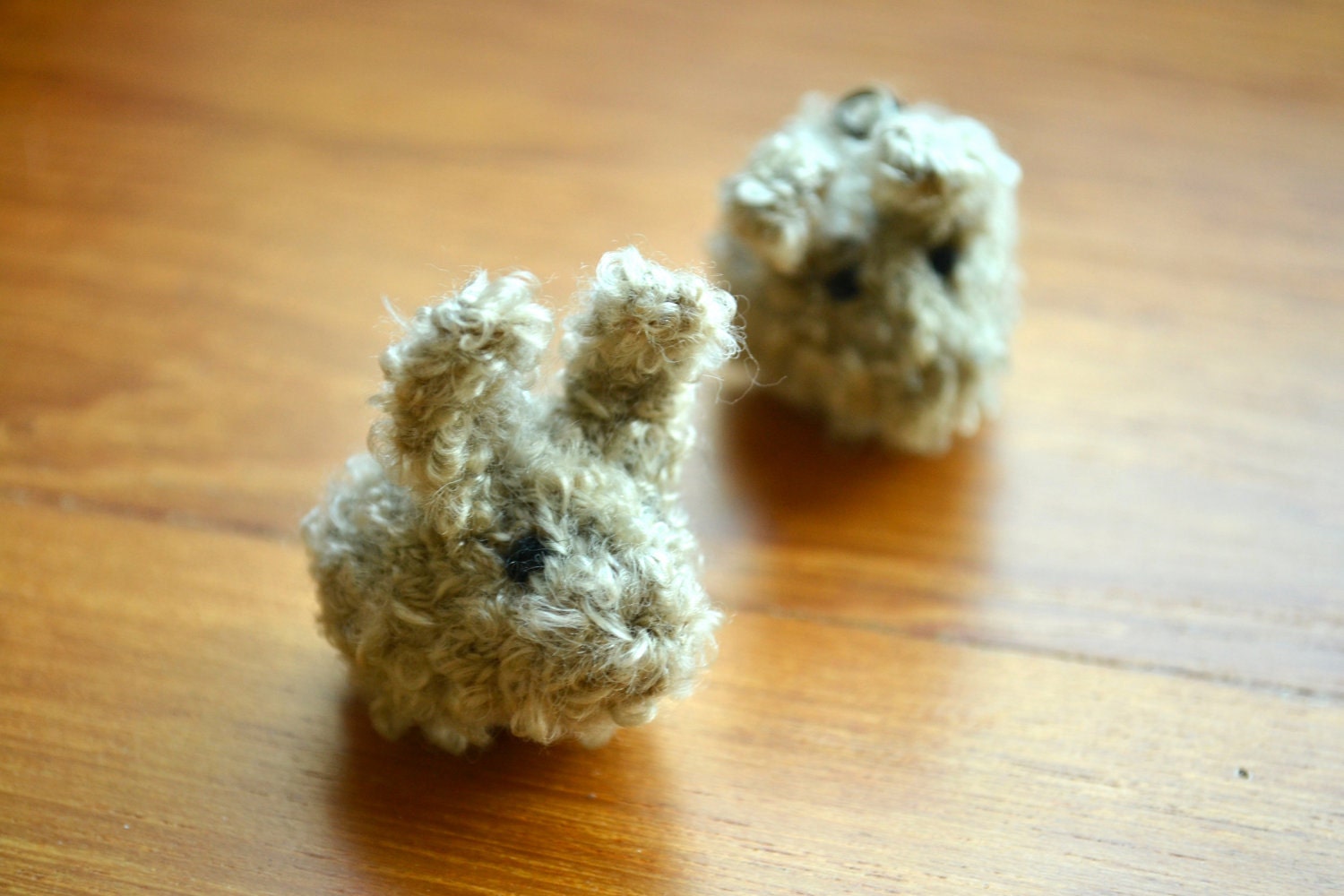 Momshoo- Dust Bunny hand-knitted amigurumi