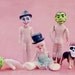 Pink Halloween Photography - Funny Games - Dolls in Masks