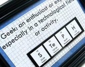 Geek Chemistry Periodic Table Sign
