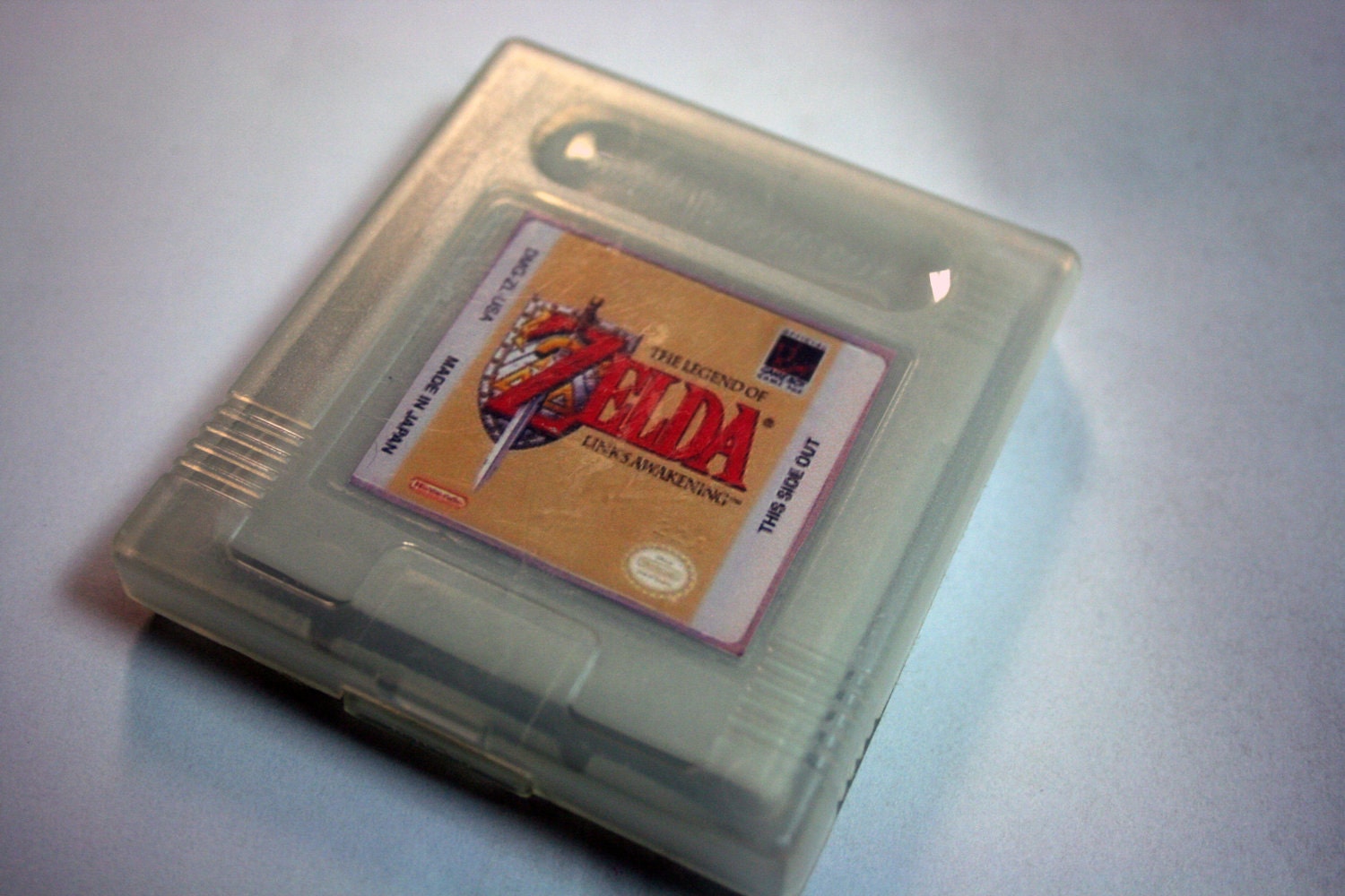 SOAP Gameboy cartridge parody with case, blackberry scent, Zelda title