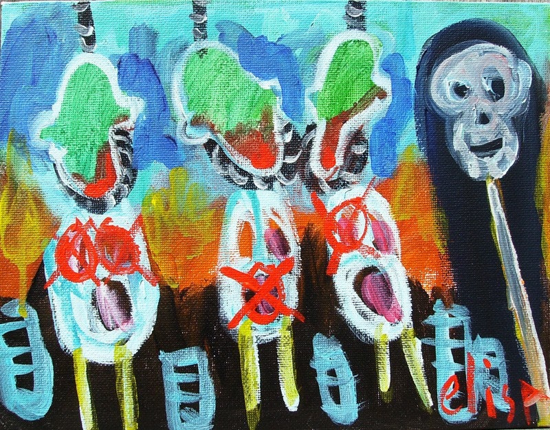 Roadside Hanging Naive Art Brut RAW Outsider Elisa