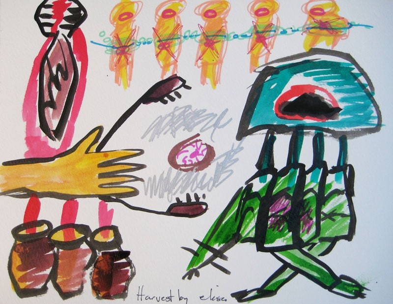 Harvest Outsider Art Brut RAW Visionary Naive Elisa