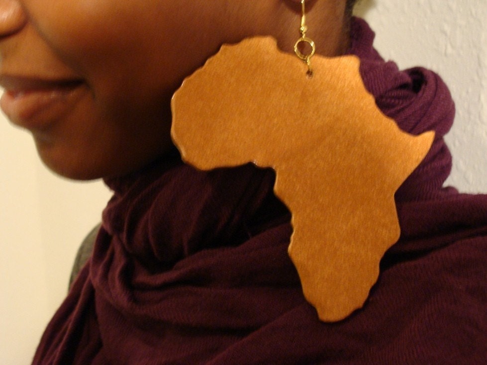 Copper Mother Africa Earrings