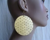 Large Dotted Swiss earrings