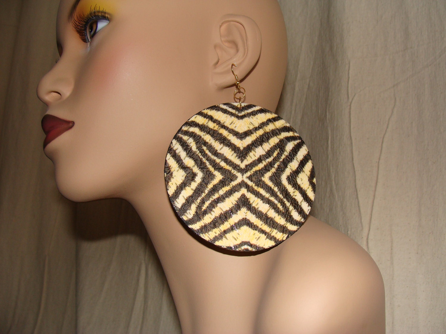 Zebra Print Earrings