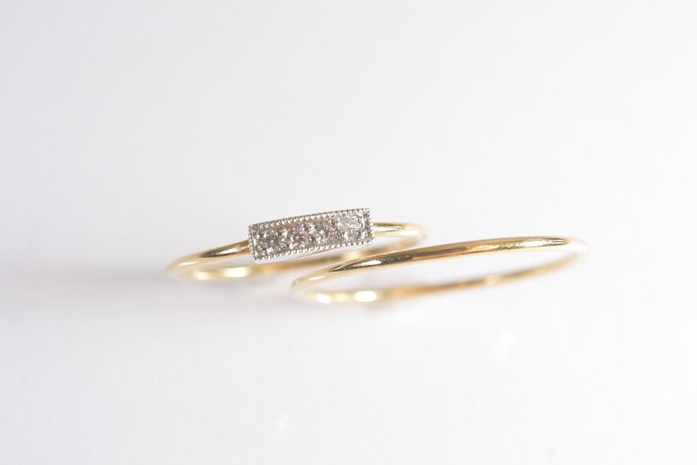 14K Sappho/Sol Wedding Set