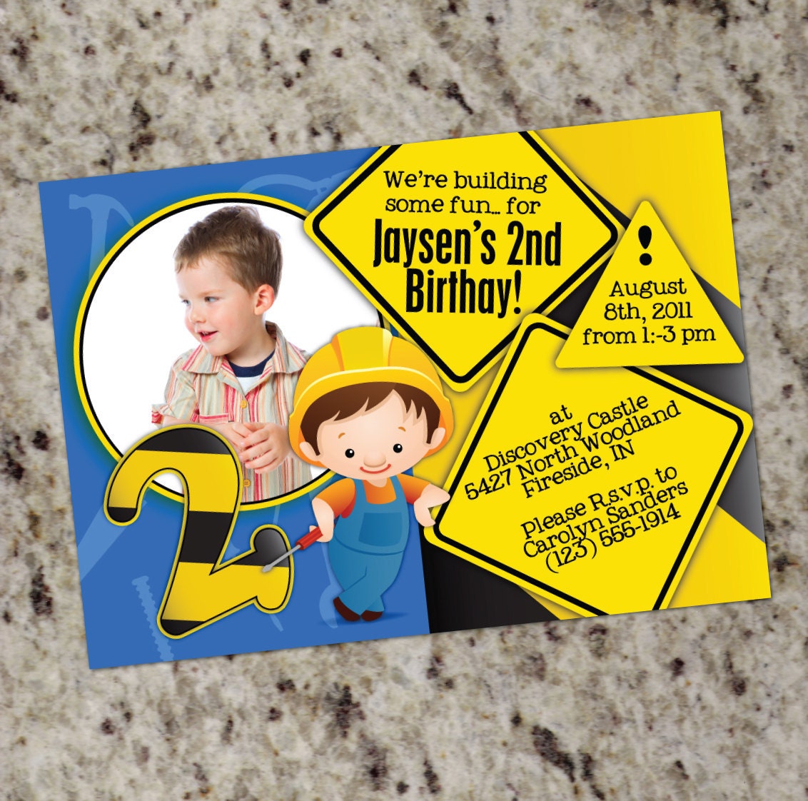 BUILDING SOME FUN Builder Construction Party Invitations - Print Your Own Il_170x135