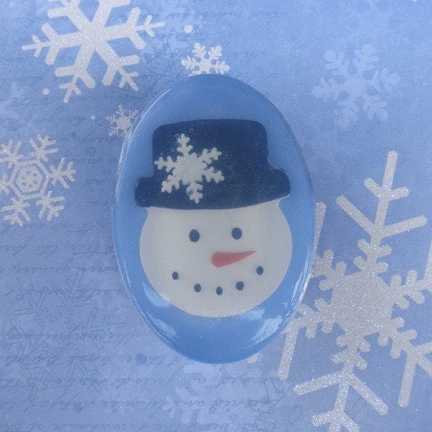 SnowMan Peppermint Glycerin Soap