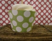 Polka Dot Cupcake Wrappers - You Choose The Colors