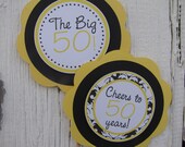 Adult Milestone Birthday Table Top Sign/Centerpiece Personalized - You Choose the colors