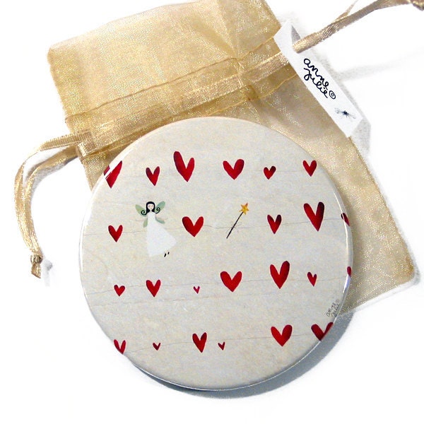 A Fairy, a Wand , some Hearts... - Pocket Mirror