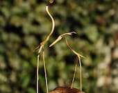 Handmade Bamboo Birds / EGRET - birds  bamboo birdies great gift for your birder friends